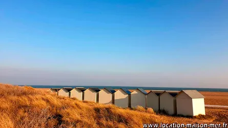 Les fameuses cabines de plage de la côte de nacre.