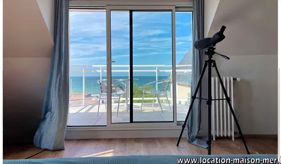 La vue du lit de la suite