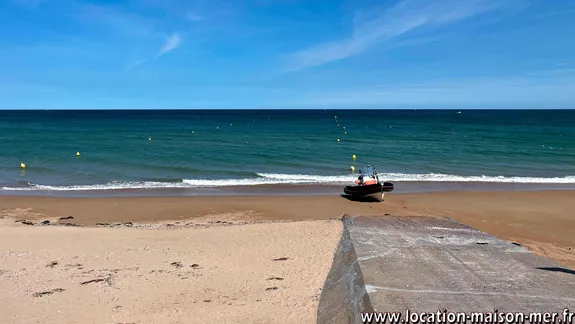 La plage devant la maison