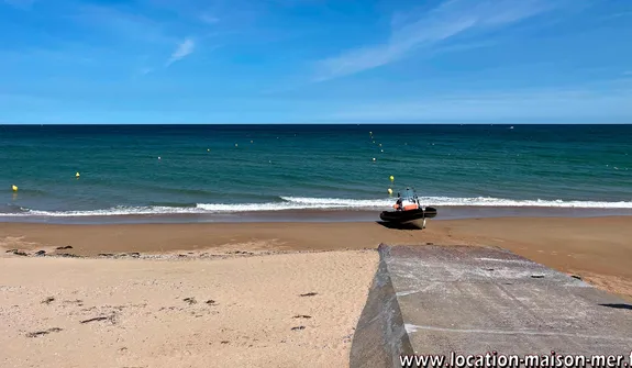 La plage devant la maison